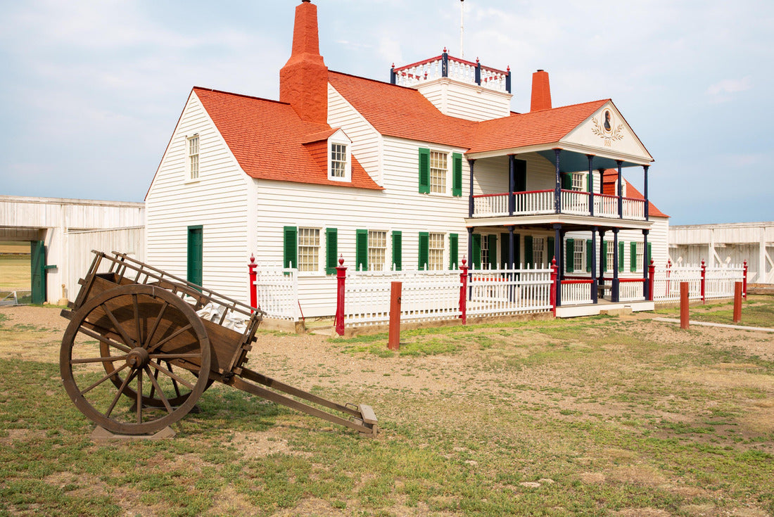 Historic Fort Union Trading Post National Historic Site in North Dakota, USA, built 1828, Bourgeois House, today Visitor Center 2000pc Puzzle