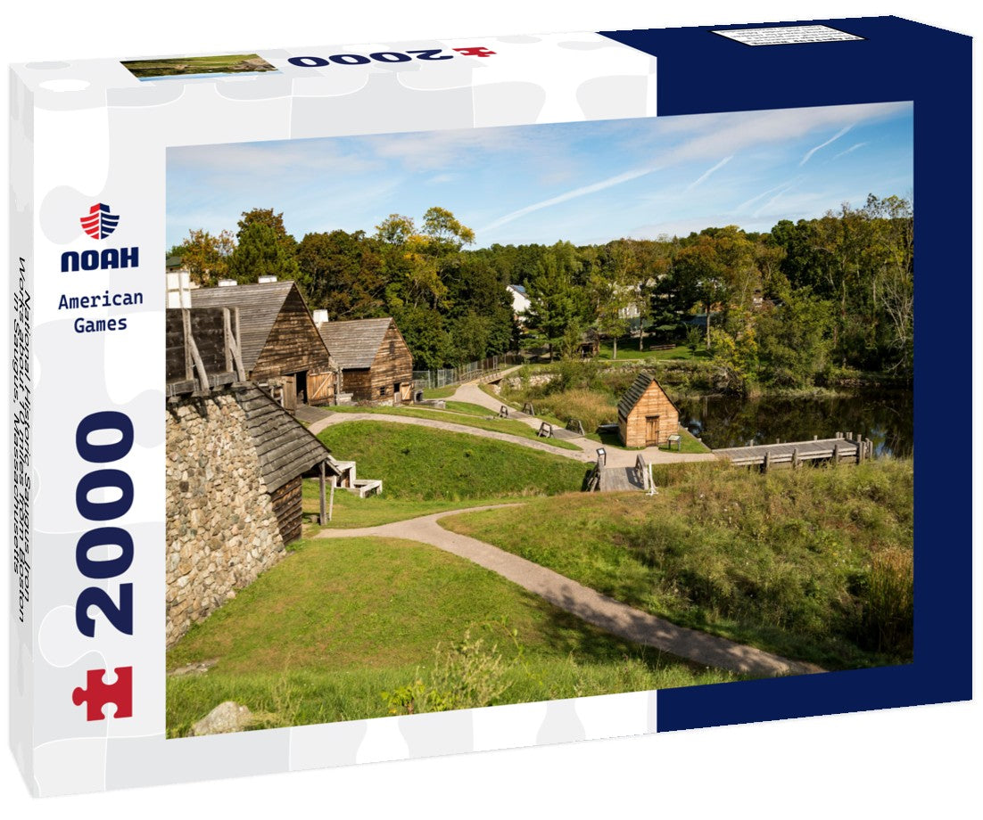 National Historic Saugus Iron Works about 10 miles from Boston in Saugus, Massachusetts 2000pc Puzzle