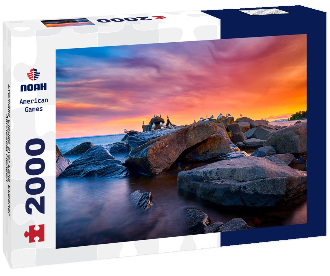 Dramatic Clouds over Lake Superior Minnesota Horizon 2000pc Puzzle