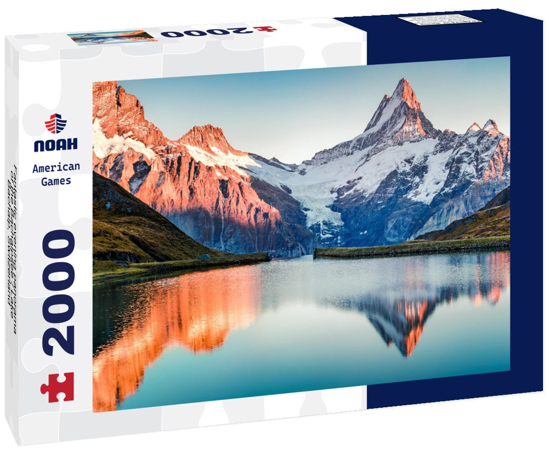 Noah Jigsaw Puzzle Fantastic evening panorama of the Bachalpsee / Lake Bachalp, Switzerland 2000 pieces