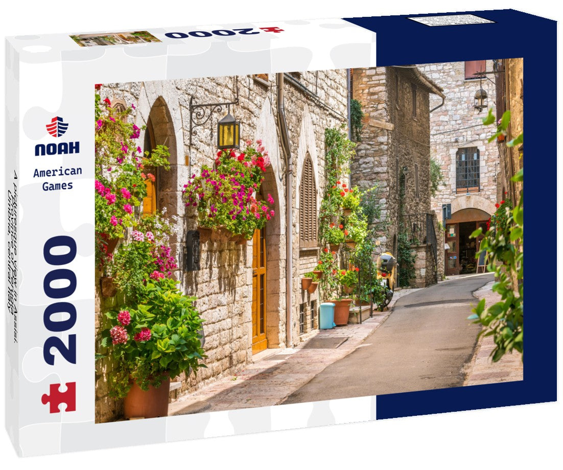 A picturesque view in Assisi. Province of Perugia, Umbria, central Italy 2000pc Puzzle