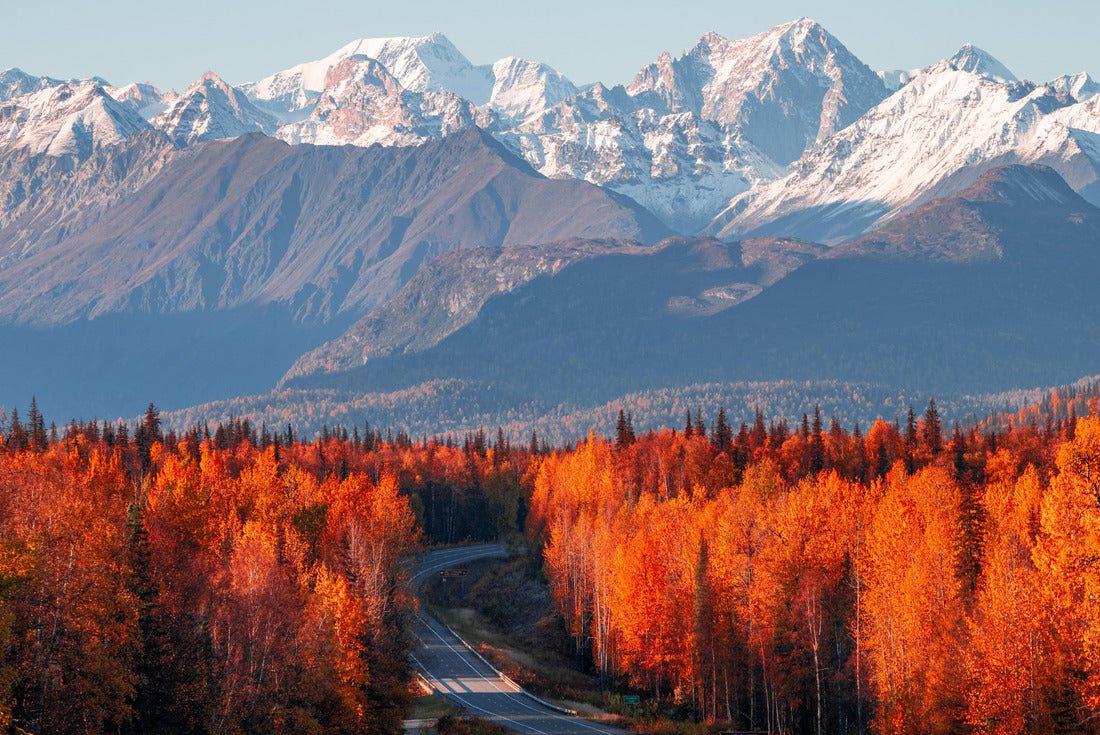 Denali, Mt Foraker and the Alaska range from the Parks Highway 2000pc Puzzle