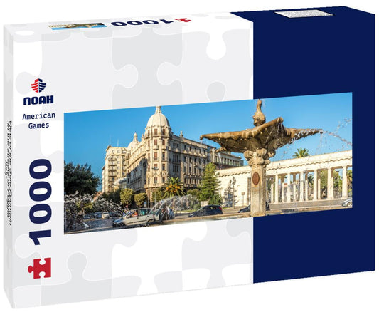 Noah Jigsaw Puzzle View of the Sele Fountain in the streets of Foggia, Italy panorama 1000 pieces