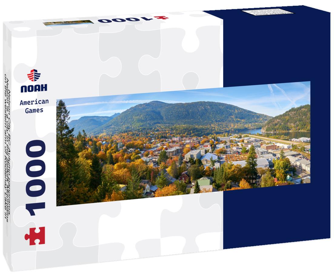 Noah Jigsaw Puzzle Nelson City BC Autumn panorama. Nelson is a city in the Selkirk Mountains on the western arm of Kootenay Lake in southern British Columbia, Canada panorama 1000 pieces