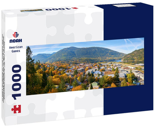 Noah Jigsaw Puzzle Nelson City BC Autumn panorama. Nelson is a city in the Selkirk Mountains on the western arm of Kootenay Lake in southern British Columbia, Canada panorama 1000 pieces