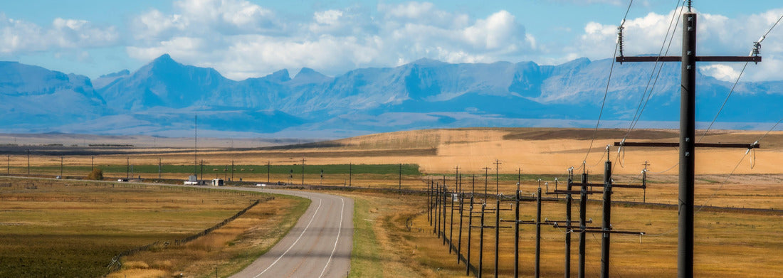West of Cut Bank in Glacier County Montana 1000pc Panoramic Puzzle