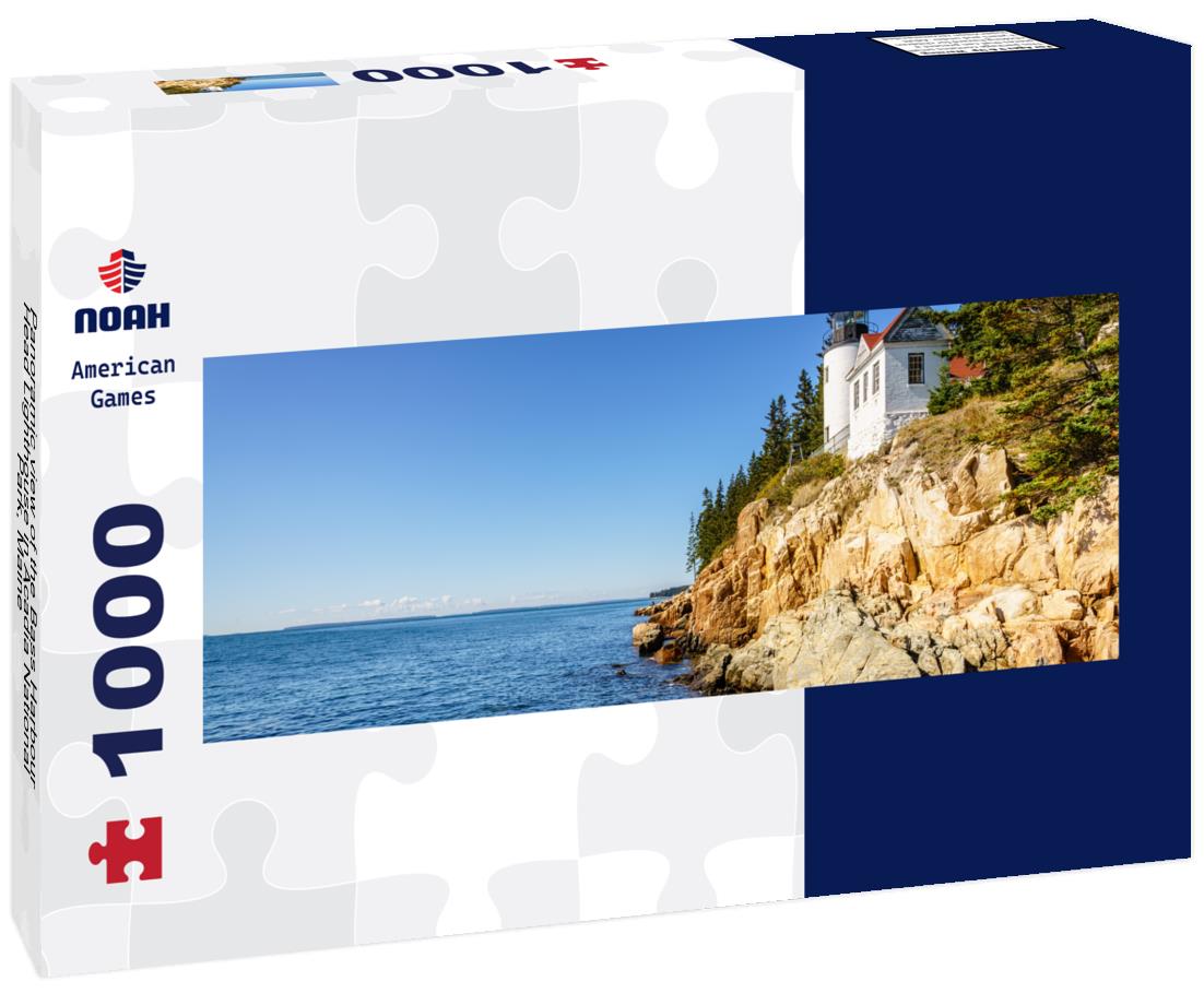 Noah Jigsaw Puzzle Panoramic view of the Bass Harbour Head Lighthouse in Acadia National Park, Maine panorama 1000 pieces