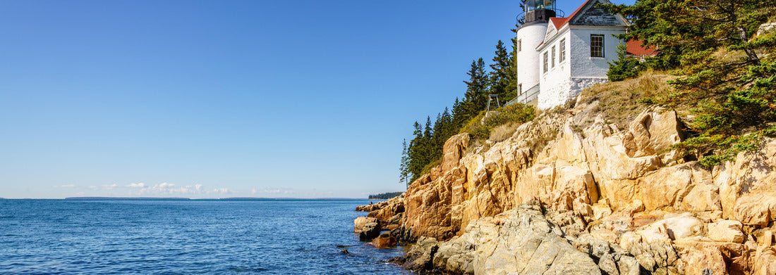 Noah Jigsaw Puzzle Panoramic view of the Bass Harbour Head Lighthouse in Acadia National Park, Maine panorama 1000 pieces