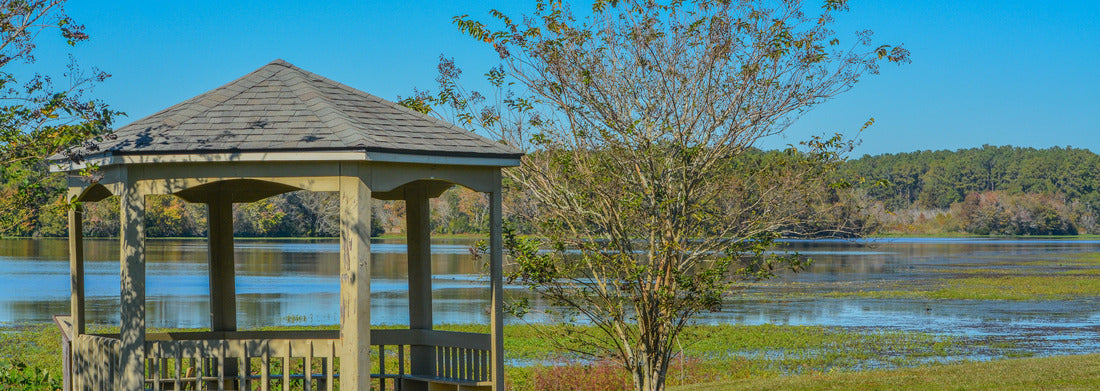 Noah Jigsaw Puzzle A gazebo near Reed Bingham Lake in Reed Bingham State Park, Adel, Colquitt County, Georgia panorama 1000 pieces