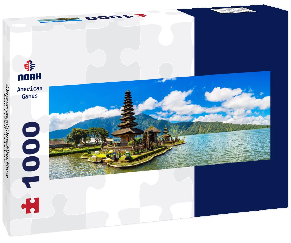 Noah Jigsaw Puzzle Panorama of Pura Ulun Danu Beratan Bedugul temple on a lake in Bali, Indonesia panorama 1000 pieces