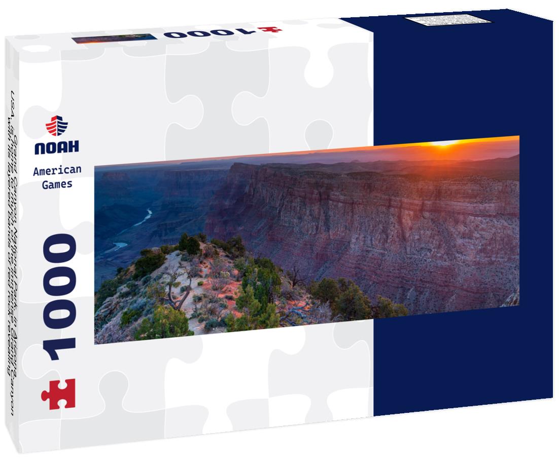 Noah Jigsaw Puzzle Grand Canyon National Park, in Arizona, USA, is home to much of the immense Grand Canyon, with its layered bands of red rock revealing millions of years of geological history panorama 1000 pieces