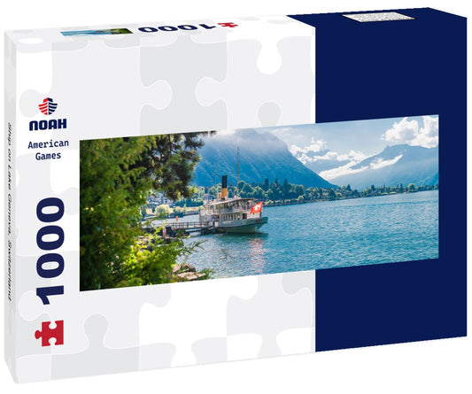 Noah Jigsaw Puzzle Ship on Lake Geneva, Switzerland panorama 1000 pieces