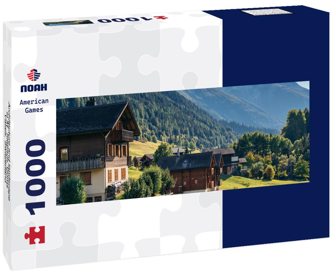 Noah Jigsaw Puzzle Architecture and landscape in Mühlebach, Goms, Valais, Switzerland panorama 1000 pieces