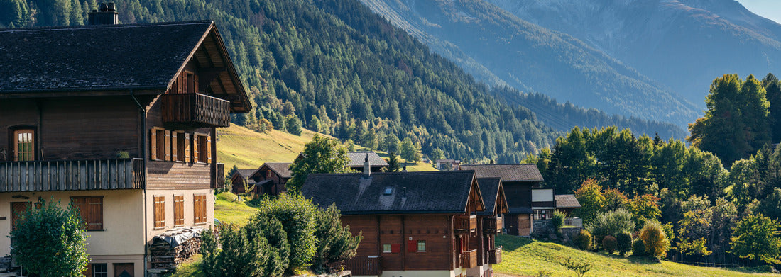 Noah Jigsaw Puzzle Architecture and landscape in Mühlebach, Goms, Valais, Switzerland panorama 1000 pieces