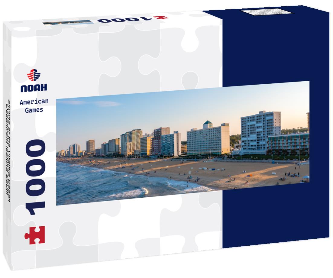 Noah Jigsaw Puzzle skyline of the Virginia Beach Oceanfront looking South panorama 1000 pieces