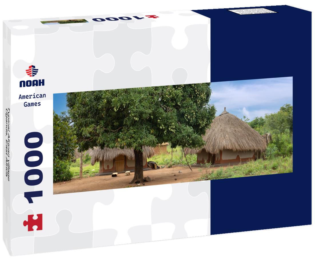 Noah Jigsaw Puzzle Typical African village, Uganda, East Africa panorama 1000 pieces