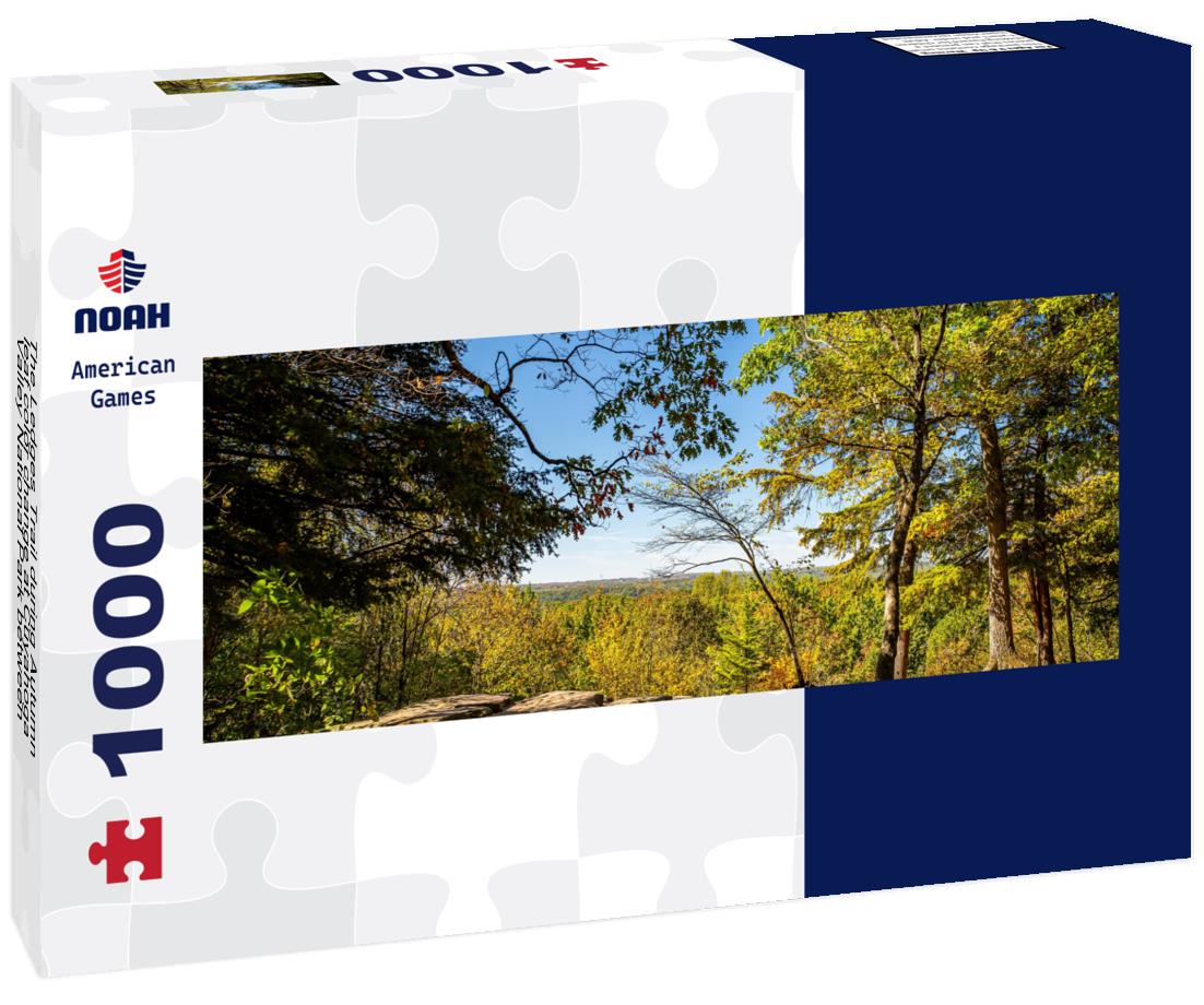 Noah Jigsaw Puzzle The Ledges Trail during Autumn leaf color change at Cuyahoga Valley National Park between Cleveland and Akron, Ohio panorama 1000 pieces