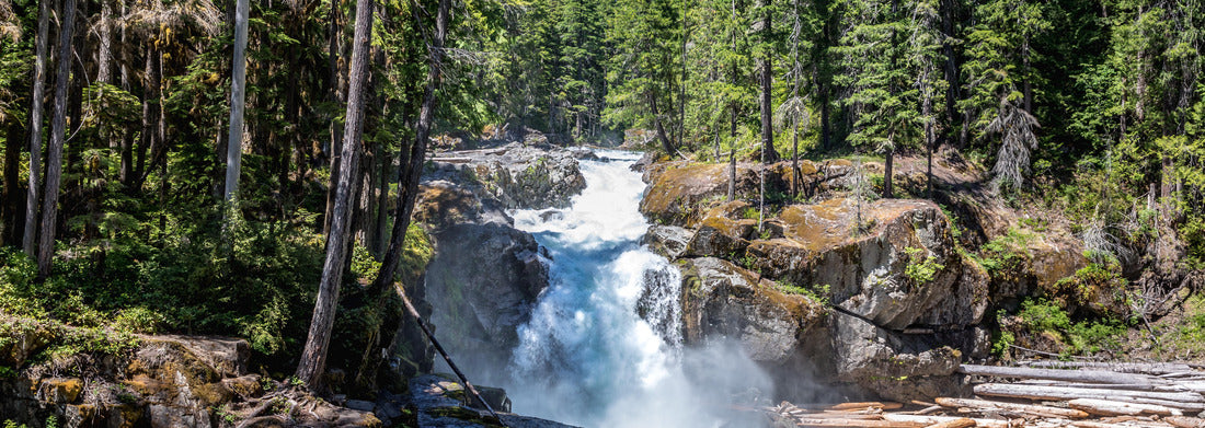 Noah Jigsaw Puzzle The Silver Falls Waterfall in the Mount Rainier National Park, Wahsington USA panorama 1000 pieces