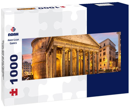 Noah Jigsaw Puzzle Rome, Italy at the Pantheon, an ancient Roman temple from the 2nd century panorama 1000 pieces