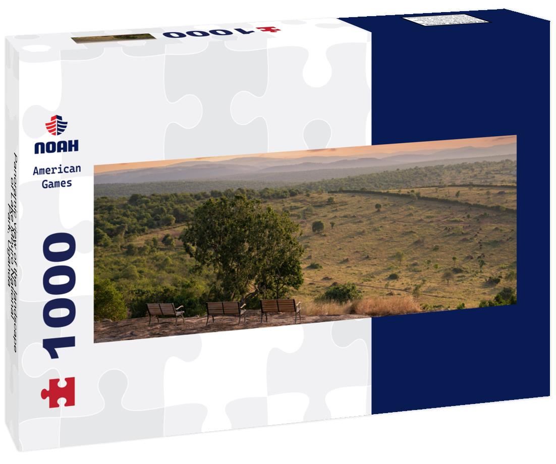 Noah Jigsaw Puzzle Panoramic view of the landscape of Lake Mburo National Park, Uganda panorama 1000 pieces