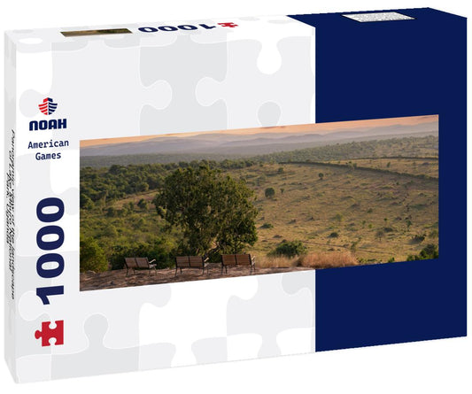 Noah Jigsaw Puzzle Panoramic view of the landscape of Lake Mburo National Park, Uganda panorama 1000 pieces