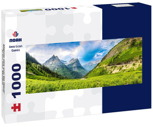 Noah Jigsaw Puzzle Majestic view over the Glacier National Park from the Going to sun road, Montana panorama 1000 pieces