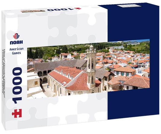 Noah Jigsaw Puzzle View of Omodos village and Timios Stavros Monastery. Limassol District, Cyprus panorama 1000 pieces
