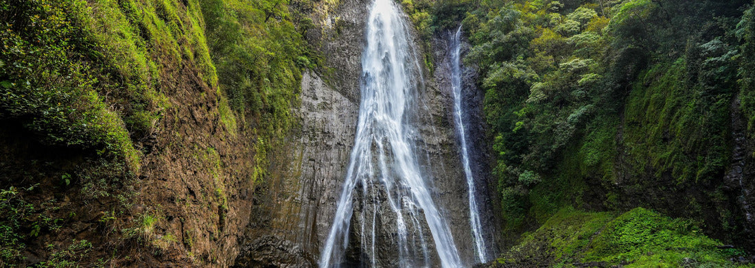Noah Jigsaw Puzzle Manawaiopuna waterfall aka Jurassic Falls in Hanapepe Valley in the center of Kauai island, Hawaii panorama 1000 pieces