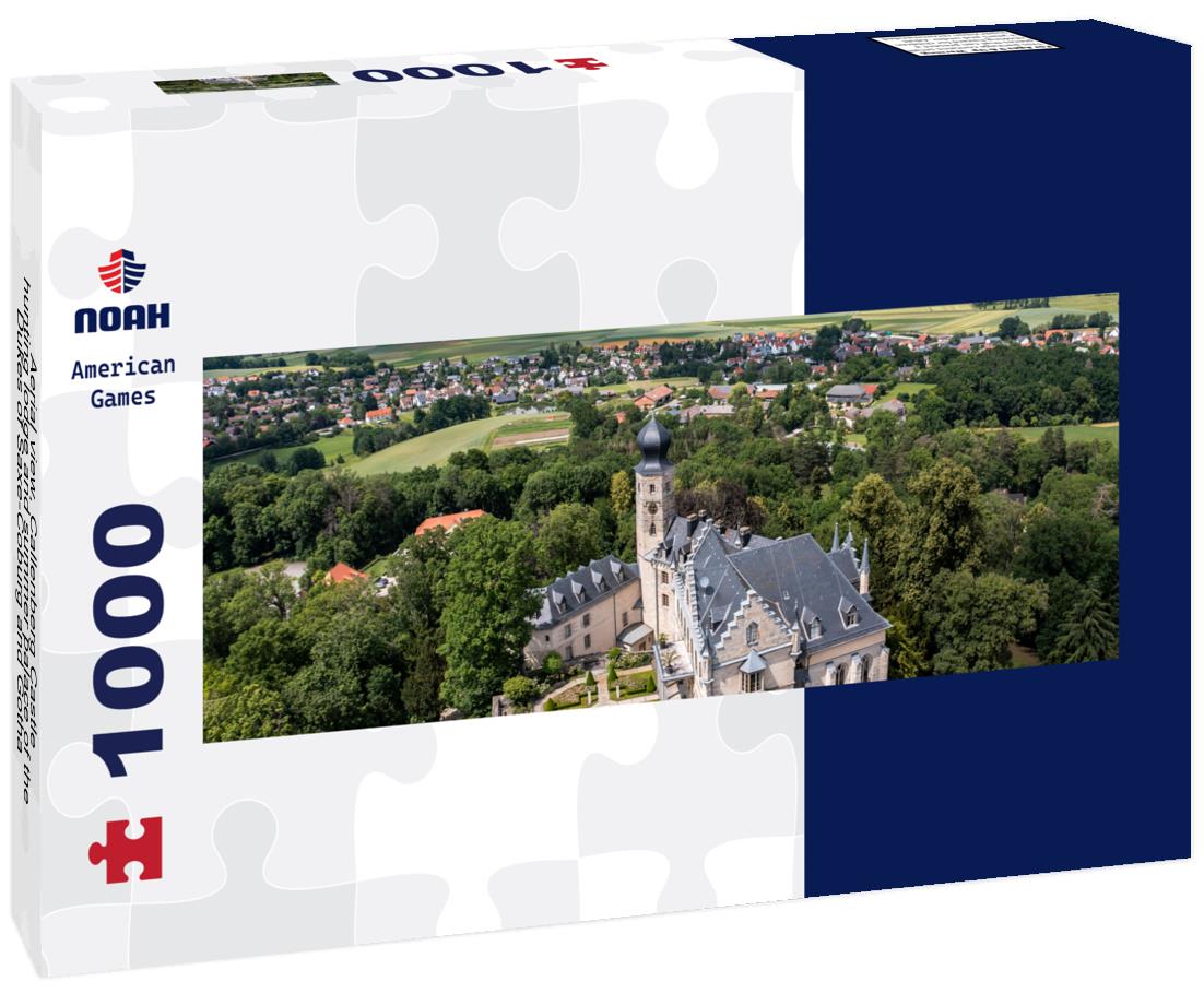 Noah Jigsaw Puzzle Aerial view, Callenberg Castle, hunting lodge and summer palace of the Dukes of Saxe-Coburg and Gotha, Coburg, Upper Franconia, Bavaria, Germany panorama 1000 pieces