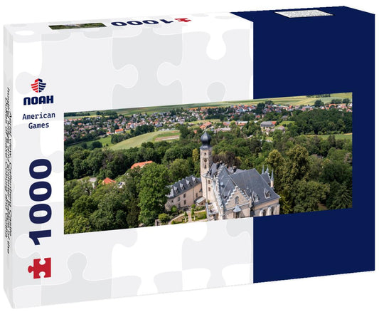 Noah Jigsaw Puzzle Aerial view, Callenberg Castle, hunting lodge and summer palace of the Dukes of Saxe-Coburg and Gotha, Coburg, Upper Franconia, Bavaria, Germany panorama 1000 pieces