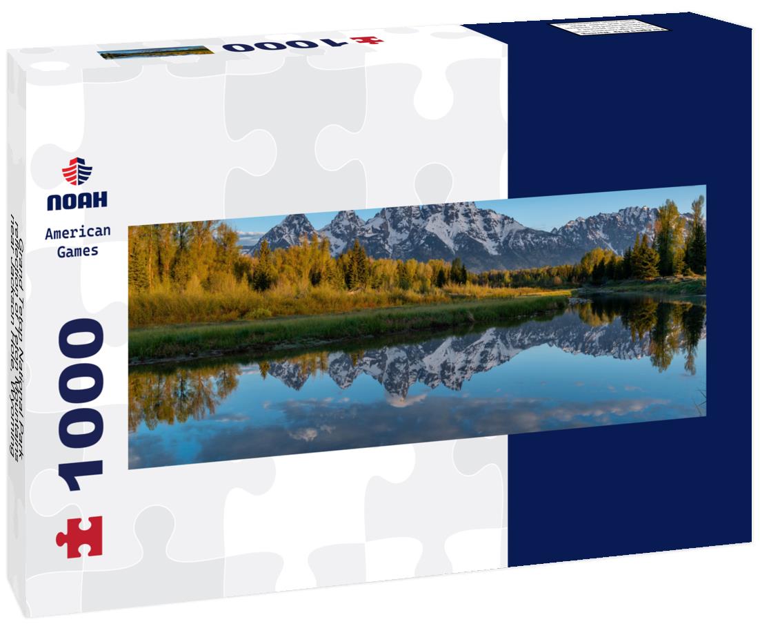 Noah Jigsaw Puzzle Grand Teton National Park, reflection of Teton Mountains near Jackson Hole, Wyoming panorama 1000 pieces