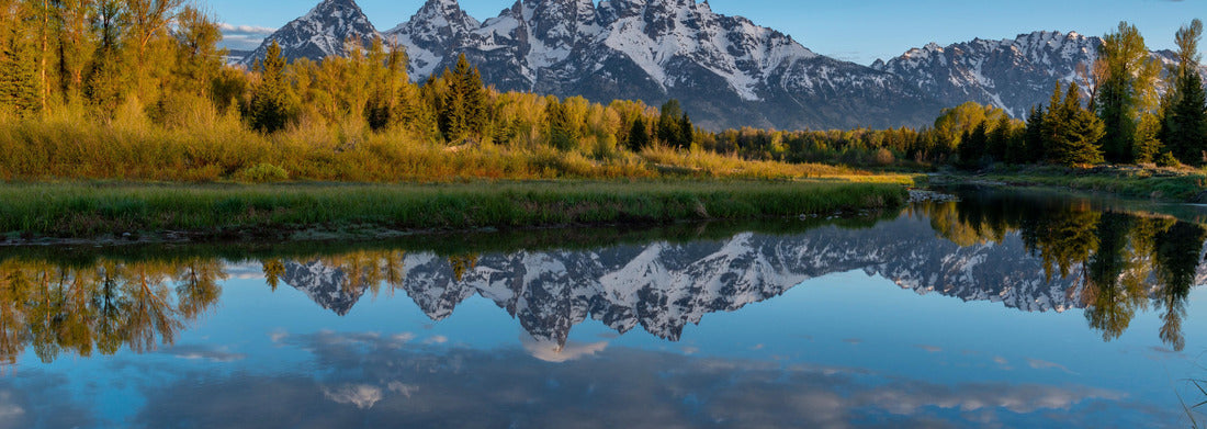 Noah Jigsaw Puzzle Grand Teton National Park, reflection of Teton Mountains near Jackson Hole, Wyoming panorama 1000 pieces