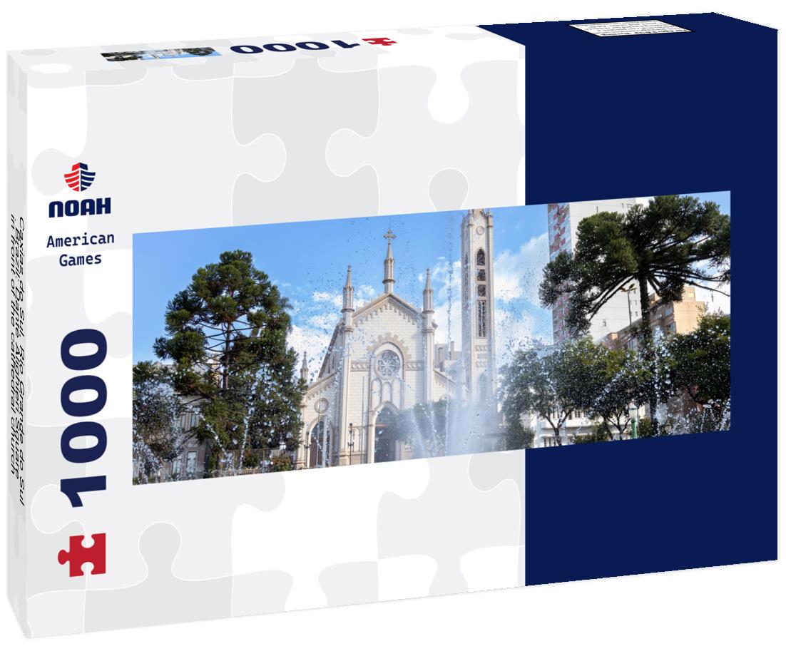 Noah Jigsaw Puzzle Caxias do Sul, Rio Grande do Sul, Brazil: Dante Alighieri Square in front of the cathedral church in Caxias do Sul City panorama 1000 pieces