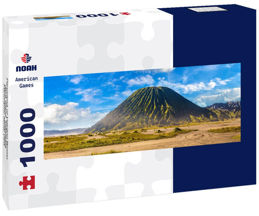 Noah Jigsaw Puzzle Panorama of Volcano Bromo, Java island, Indonesia. Panoramic aerial view panorama 1000 pieces