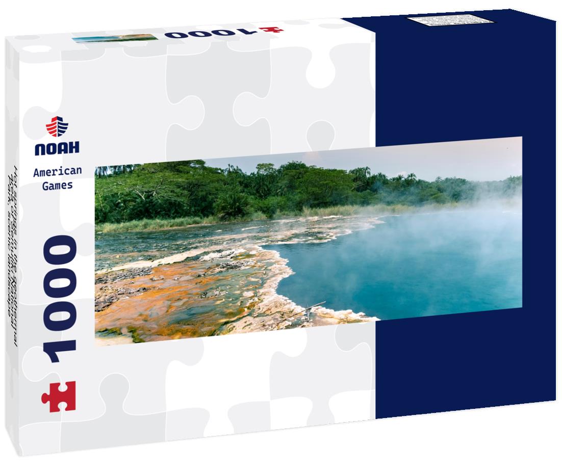 Noah Jigsaw Puzzle Hot springs in the geothermal area of Semuliki National Park, scenic landscape in Uganda panorama 1000 pieces