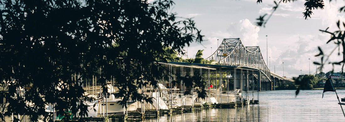 Noah Jigsaw Puzzle A beautiful shot of a billiards bridge with steamboat on the Tennessee River in Decatur, Alabama panorama 1000 pieces