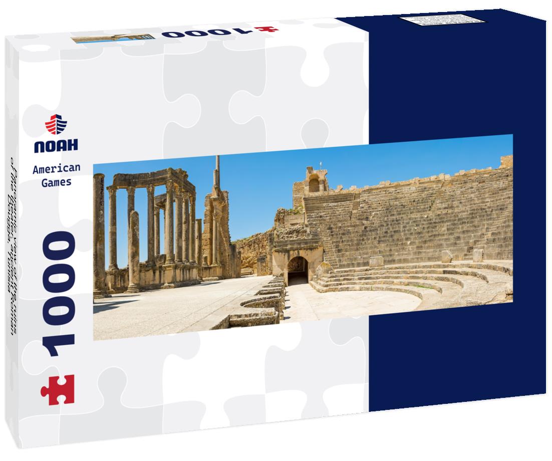 Noah Jigsaw Puzzle Panoramic view of the ruins of the theater, ancient Roman Dougga, Tunisia panorama 1000 pieces