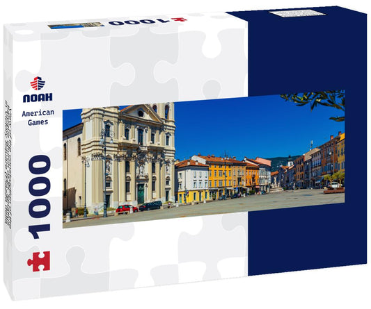 Noah Jigsaw Puzzle View of the construction of the baroque church of St. Ignatius in Victory Square (Piazza della Vittoria), Gorizia, Italy panorama 1000 pieces