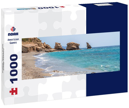 Noah Jigsaw Puzzle Triopetra Beach, Island Crete, Greece panorama 1000 pieces