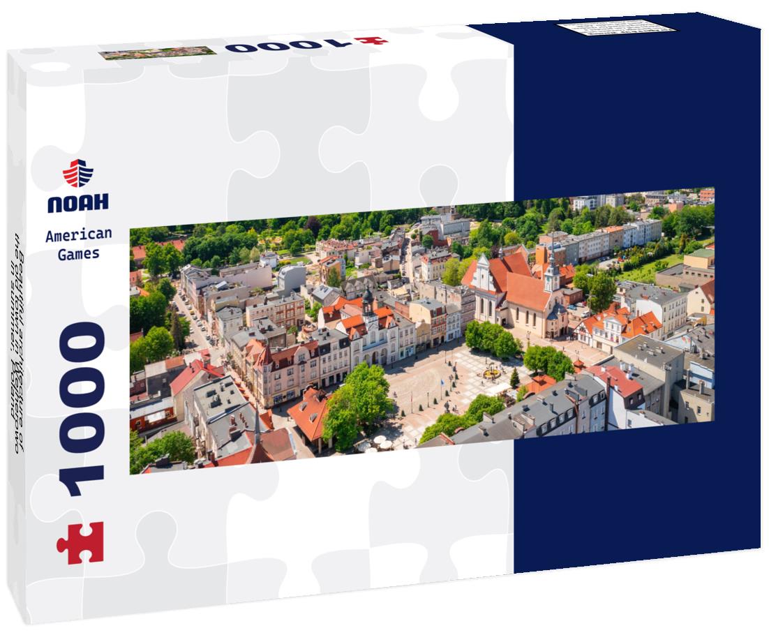 Noah Jigsaw Puzzle Beautiful architecture of the old town in Wejherowo in summer, Poland panorama 1000 pieces