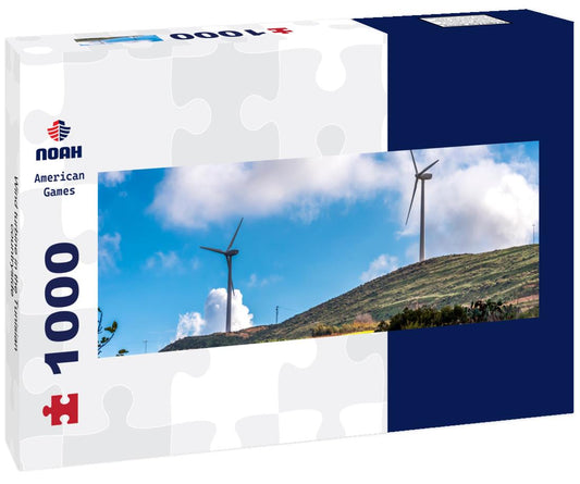 Noah Jigsaw Puzzle Wind turbine in the Tunisian countryside panorama 1000 pieces