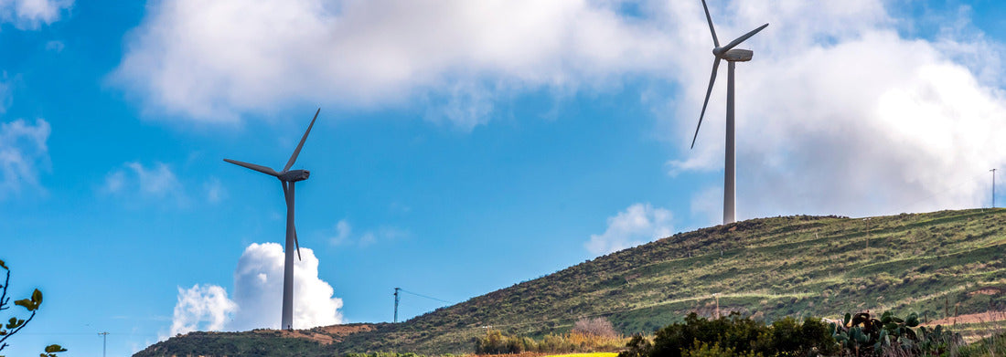 Noah Jigsaw Puzzle Wind turbine in the Tunisian countryside panorama 1000 pieces