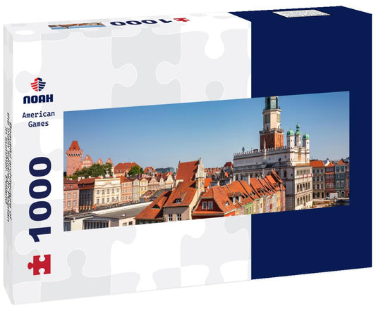 Noah Jigsaw Puzzle Beautiful architecture of the main square in Poznan in summer. Poland panorama 1000 pieces