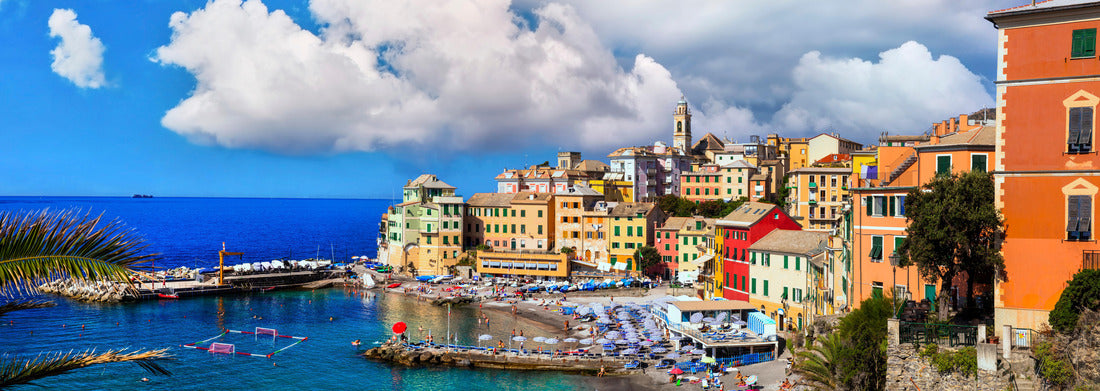 Noah Jigsaw Puzzle The most colorful seaside towns near Genoa - beautiful village of Bogliasco in Liguria with a nice beach. Italy panorama 1000 pieces