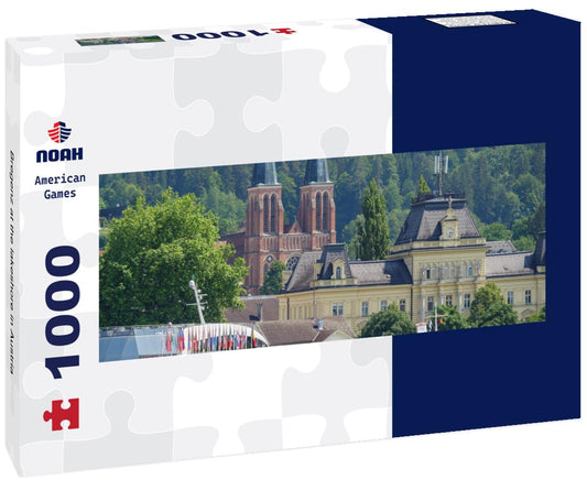 Noah Jigsaw Puzzle Bregenz at the lakeshore in Austria panorama 1000 pieces