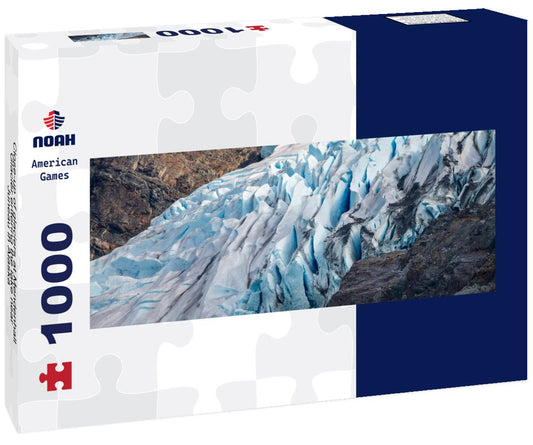 Noah Jigsaw Puzzle Close-up of glaciers at Mendenhall Glacier entering the lake near Juneau in Alaska panorama 1000 pieces