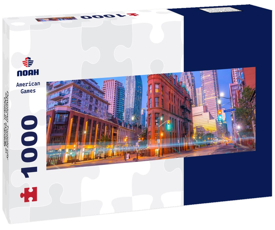 Noah Jigsaw Puzzle Downtown Toronto city skyline at evening in Ontario, Canada panorama 1000 pieces