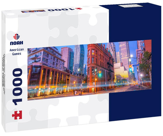 Noah Jigsaw Puzzle Downtown Toronto city skyline at evening in Ontario, Canada panorama 1000 pieces