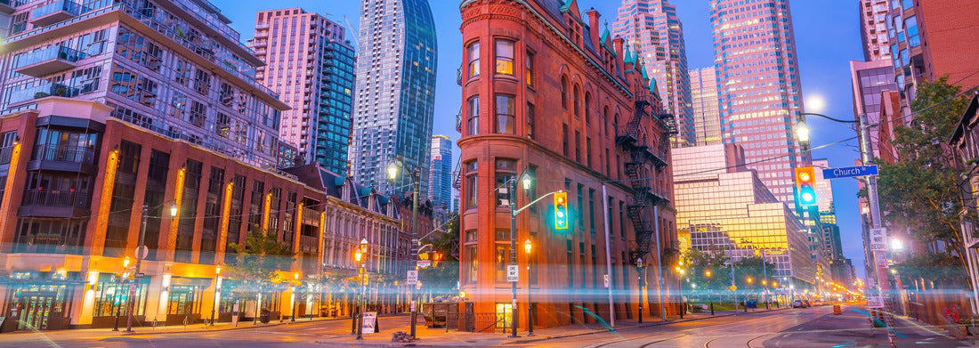 Noah Jigsaw Puzzle Downtown Toronto city skyline at evening in Ontario, Canada panorama 1000 pieces