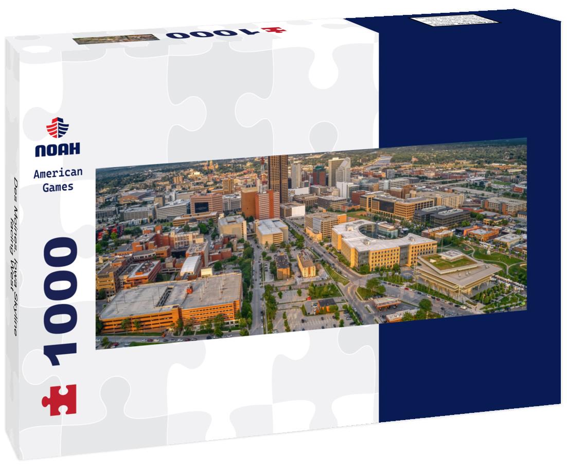 Noah Jigsaw Puzzle Des Moines, Iowa Skyline facing West panorama 1000 pieces